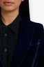 Tom Ford Blue Velvet Blazer Size 42