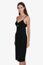 Dolce & Gabbana Vintage Black Cut-Out Sleeveless Midi Dress Size 40