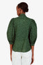 Smythe Green Polka Dot Cotton 'Frontier' Button Up Top Size XS