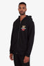 Burberry Black Cotton Zip-Up Hoodie Size XL Mens