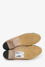 Pre-loved Chanel™ Beige/Black Leather Cap Toe CC Ballet Flats Size 36.5