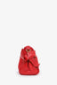 Miu Miu Red Leather Bow-Accented Shoulder Bag