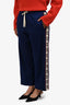Gucci Electric Blue GG Wide Leg Track Pants Size M