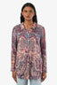 Ba&sh Multi-Colour Paisley Print Button Up Shirt Size 0