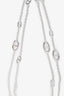 Hermès Sterling Silver Farandole Long Necklace 120