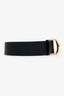 Christian Dior Black Leather Montaigne 30 Belt Size 85