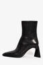 Bottes Alexander Wang en cuir noir à bout carré et à talons, pointure 38