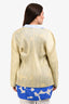 Issey Miyake Please Pleats Yellow Long Sleeve Cardigan Size 5