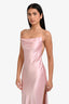 Nana Jacqueline Pink Crisscross Backless Dress Size S