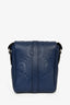 Gucci Blue Jumbo Monogram Leather Small Messenger Bag