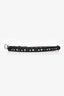 Gucci Black Leather Studded Belt Size 80
