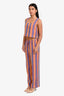 Rails Orange/Blue Linen Striped Tank Top Pants Set Size XS