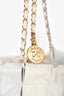 Pre-loved Chanel™ White Leather Small 22 Hobo Shoulder Bag