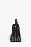 Balenciaga Black Leather Graffiti Printed Papier A6 Tote