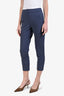 Max Mara Slate Blue Tapered Trouser Size 2