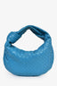 Bottega Veneta Blue Intrecciato Leather Teen Jodie Shoulder Bag