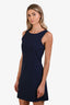 Theory Navy Blue Cotton Shift Sleeveless Dress Size 4