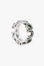 Gucci Silver-Tone Enamel Interlocking G Ring