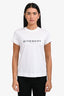 Givenchy White/Black Cotton Logo T-Shirt Size S