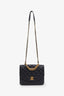 Pre-loved Chanel™ 2019 Black Quilted Aged Calfskin Caviar Chain Handle Flap Shoulder Bag