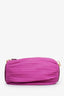 Loewe Fuchsia Lambskin Pleated Bracelet Pouch Shoulder Bag