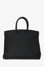 Hermès 2016 Black Blue Verso Interior Togo Birkin 35 PHW