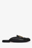 Pre-loved Chanel™ 2020 Black Leather CC Logo Mules Size 38