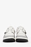 Valentino White Leather One Stud Low Top Sneakers Size 41 Men's