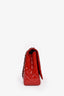 Pre-loved Chanel™ 2010 Red Patent Leather Chevron Maxi Flap