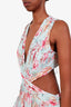 ASTR Blue/Pink Cut Out Maxi Dress Size L