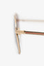 Gucci Brown/Gold Aviator Frame Sunglasses