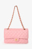 Pre-loved Chanel™ 2004 Rare Sakura Pink Caviar Medium Double Flap Shoulder Bag