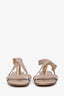 Chloe Nude Scalloped Buckle Sandals Size 37