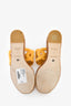 Hermès Brown/Yellow Ithea 30 Espadrille Heels Size 37