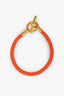 Hermès Orange Leather Glenan Bracelet