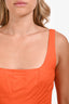 Staud Orange Wells Poplin Maxi Dress Size 6