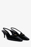 Saint Laurent Black Patent Tom 60 Slingback Heels Size 37.5