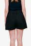 Khaite Black Cotton Mini Shorts Size 4