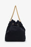 Versace Black Nylon Bucket Bag with Strap