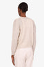 Brunello Cucinelli White Mohair Lurex Crew Neck Sweater Size Medium