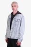 Eleventy Grey Washed Denim Jacket Size XL Men's