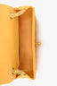 Pre-loved Chanel™ 2015 16 Yellow Caviar Mini Rectangular Classic Single Flap GHW