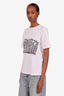Alexander McQueen White Cotton Logo T-Shirt Size 40