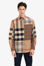 Burberry Brown Nova Check Long Sleeve Button Up Shirt Size S Men