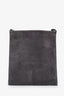 The Row Grey Suede Medicine Messenger Bag