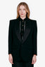 Saint Laurent Black Single-breasted Tuxedo Jacket Size 40