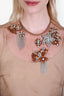 Dries Van Noten Blush Silk Crystal Embroidered Sleeveless Top Size S