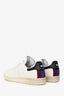 Stella McCartney x Adidas White/Red/Blue Leather Star Sneakers Size 6.5