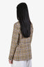Missoni Beige Multicolour Checkered Blazer Size 42