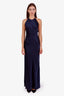 Reformation Navy Jeany Silk Maxi Dress Size S